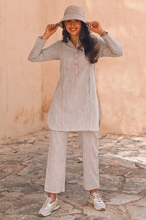 Tania Grey Suit Set