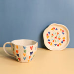 Load image into Gallery viewer, #LOVEISLOVE Coffee Mug , Snack &amp; Dessert Plates - Set of Three
