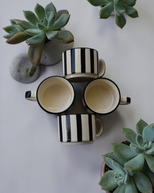 Black Ceramic Espresso Cups