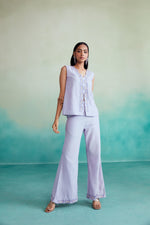 Load image into Gallery viewer, Lavenda co-ords - Digital Lavender Hand embroidered Co-ord set

