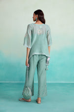 Load image into Gallery viewer, Mintylicious co-ords - Mint Hand embroidered Co-ord set
