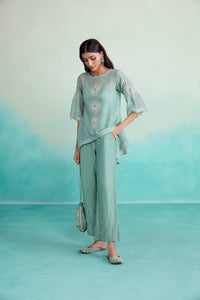 Mintylicious co-ords - Mint Hand embroidered Co-ord set