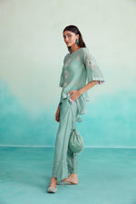 Load image into Gallery viewer, Mintylicious co-ords - Mint Hand embroidered Co-ord set
