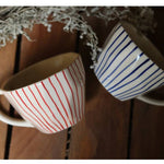 Load image into Gallery viewer, His And Her Stripe Cups
