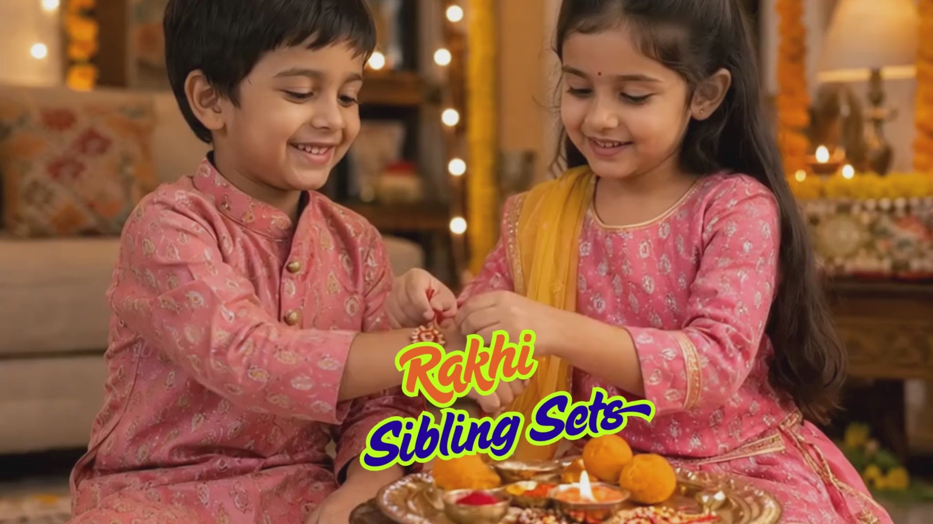 Load video: Kids rakhi siblings sets now available on houseofamaya.com 