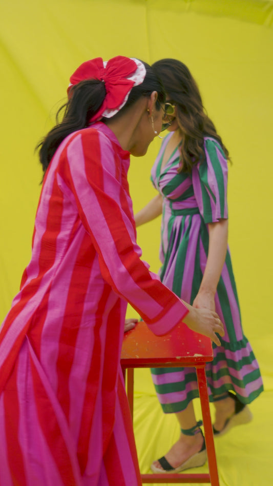 Meadow Mint Stripe Dress