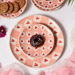 Load image into Gallery viewer, Chequered Heart - Set of 2 Plates
