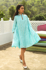 Load image into Gallery viewer, Azora Blue Swing Dress
