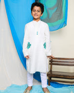 Load image into Gallery viewer, JUUI EMBROIDERED KURTA, WHITE
