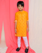 Load image into Gallery viewer, BOUIN EMBROIDERED KURTA, YELLOW
