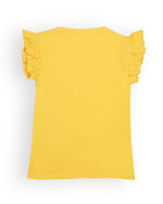 Load image into Gallery viewer, Queen Bee Yellow Frill Top
