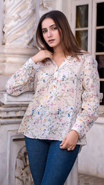 Load image into Gallery viewer, AALIA LINEN SHORT TOP
