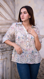 Load image into Gallery viewer, AALIA LINEN SHORT TOP
