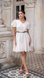 Load image into Gallery viewer, NAPLES PURE LINEN DRESS IN BEIGE
