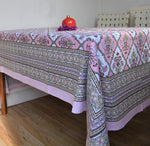 Load image into Gallery viewer, Gulmohar Table Cover Pink
