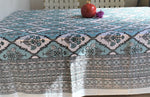 Load image into Gallery viewer, Gulmohar Table Cover Blue
