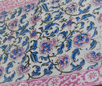 Load image into Gallery viewer, Pink Floral Block Print Table Runner
