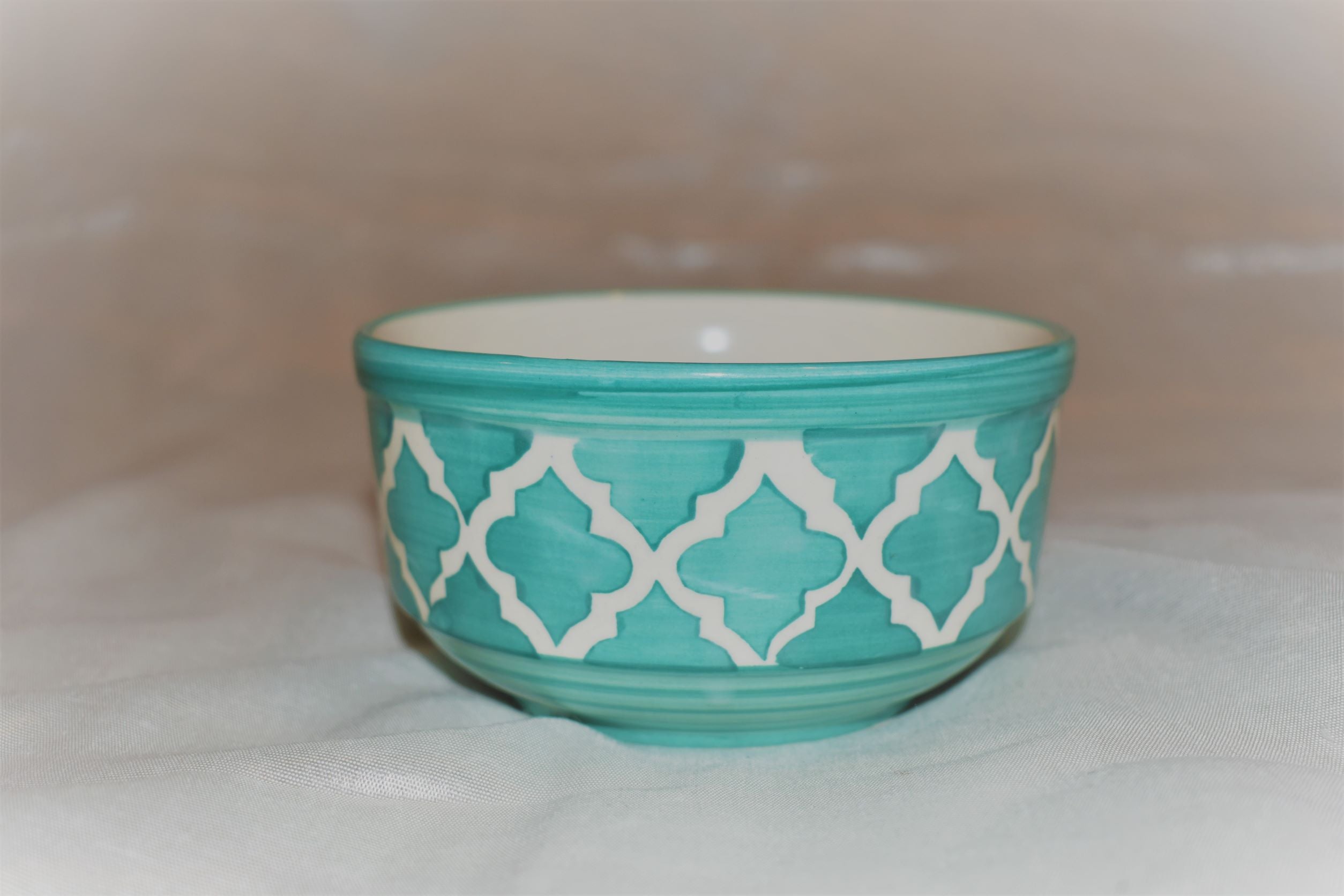 Aqua Blue Pottery Bowls