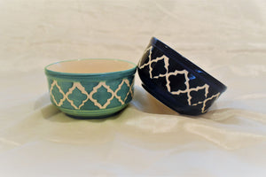 Aoki Blue Pottery Bowls
