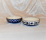 Load image into Gallery viewer, Livie Blue Pottery Salad Bowls

