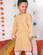 Load image into Gallery viewer, Genda Kurta with Churidaar &amp; Ambar Nehru Jacket
