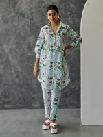 Load image into Gallery viewer, Pastel Floral Kurta- Straight Fit Pant
