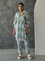 Load image into Gallery viewer, Pastel Floral Kurta- Straight Fit Pant
