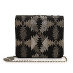 Load image into Gallery viewer, ZigZag black clutch
