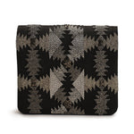 Load image into Gallery viewer, ZigZag black clutch
