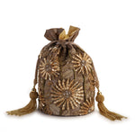 Load image into Gallery viewer, Kaapi flower potli bag
