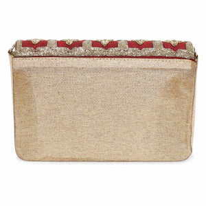 Jaal gold clutch