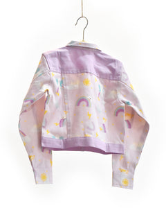 In the Sky' Lavender Cropped Jacket