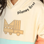 Load image into Gallery viewer, Planet First Colour Blocked Unisex Hoodie
