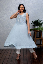 Load image into Gallery viewer, Light Blue Dress Top
