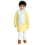 Load image into Gallery viewer, Mint gota detailed nehru jacket kurta set
