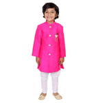 Load image into Gallery viewer, Pink hand embroidered pearl and stone work sherwani set
