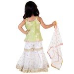 Load image into Gallery viewer, Parrot Green Sharara Set
