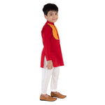 Load image into Gallery viewer, Red Cotton Kurta with White Pajama
