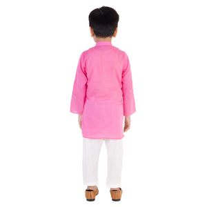 Baby Pink Kurta with White Pajama