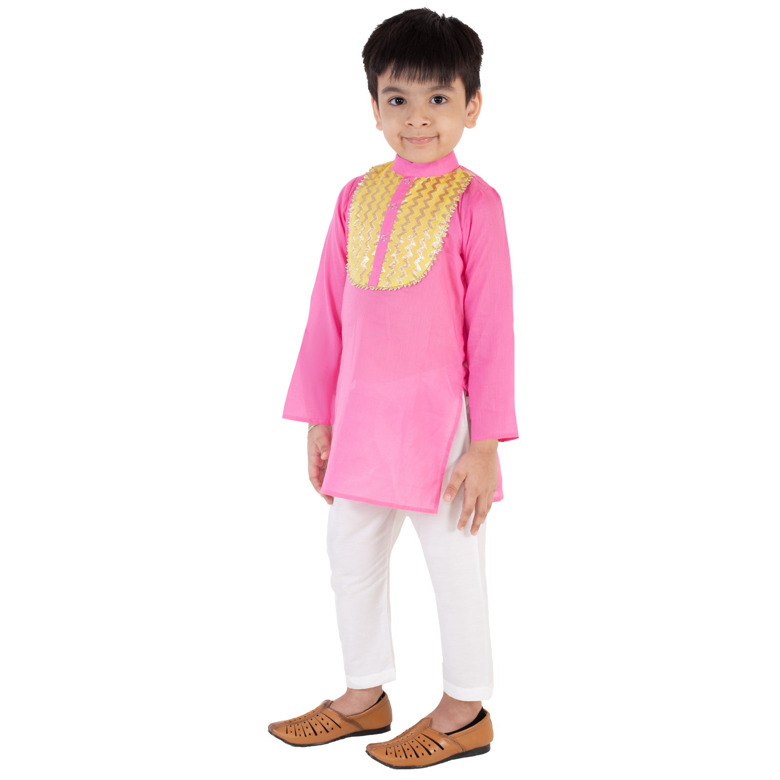 Baby Pink Kurta with White Pajama