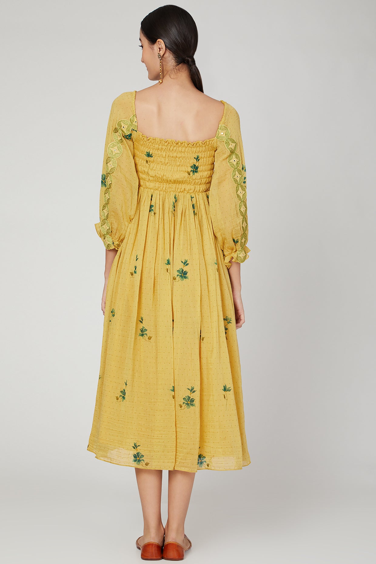 Sunset Jasmine printed dress