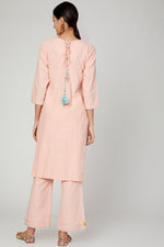Load image into Gallery viewer, Pink sunset flower kurta pants set
