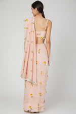 Load image into Gallery viewer, Pink sunset saree blouse
