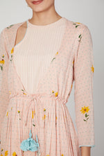 Load image into Gallery viewer, Pink sunset keyhole dress
